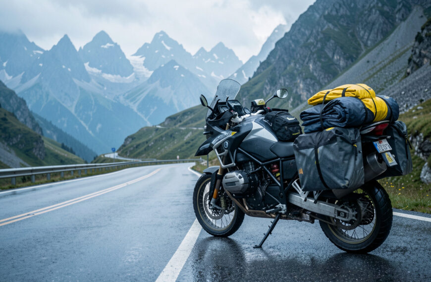 Road trip moto dans les Alpes : prévoir la pluie sans s’épuiser